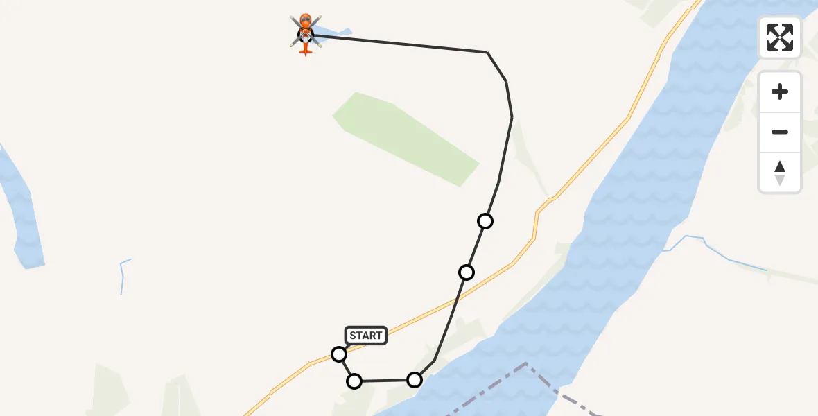 Flight route Coastguard Helicopter Lawers - Perth and Kinross, 23 May 2026, 20:02