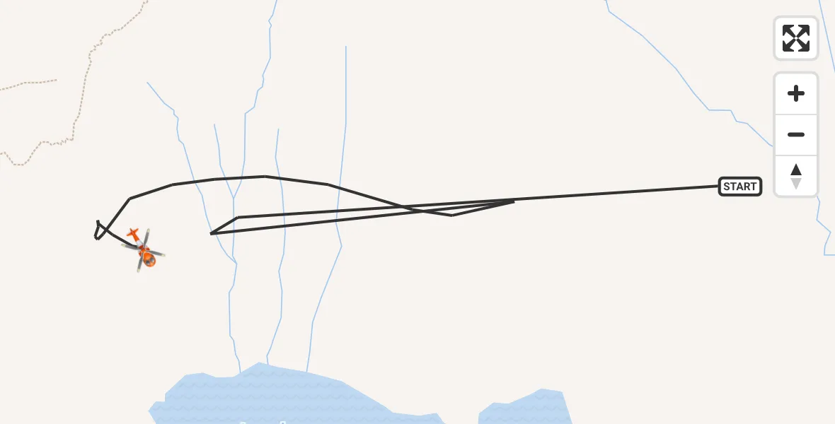 Flight route Coastguard Helicopter Perth and Kinross - Perth and Kinross, 23 May 2026, 20:43