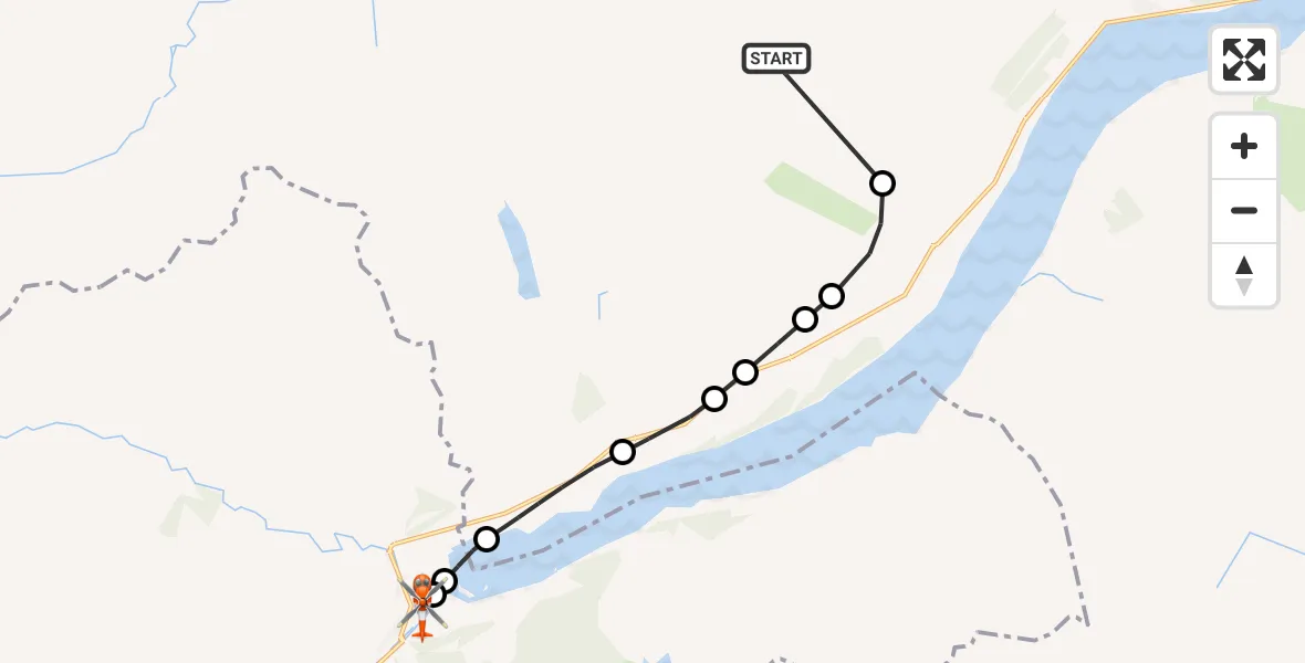 Flight route Coastguard Helicopter Perth and Kinross - Killin, 23 May 2026, 21:11