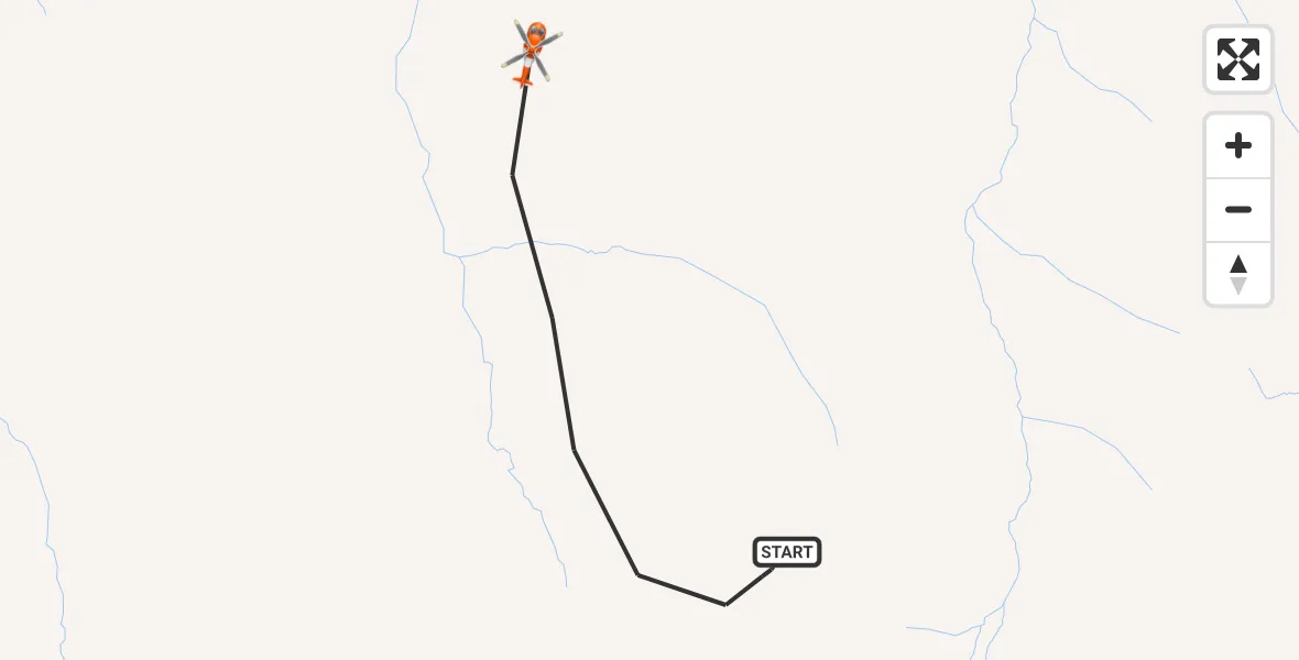 Flight route Coastguard Helicopter Perth and Kinross - Perth and Kinross, 23 May 2026, 22:18