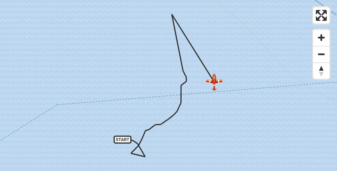 Flight route Coastguard Drone English Channel - English Channel, 24 May 2026, 02:44