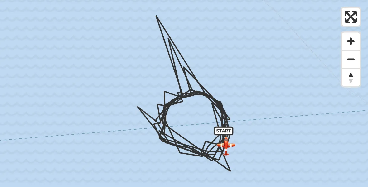 Flight route Coastguard Drone English Channel - English Channel, 24 May 2026, 03:03