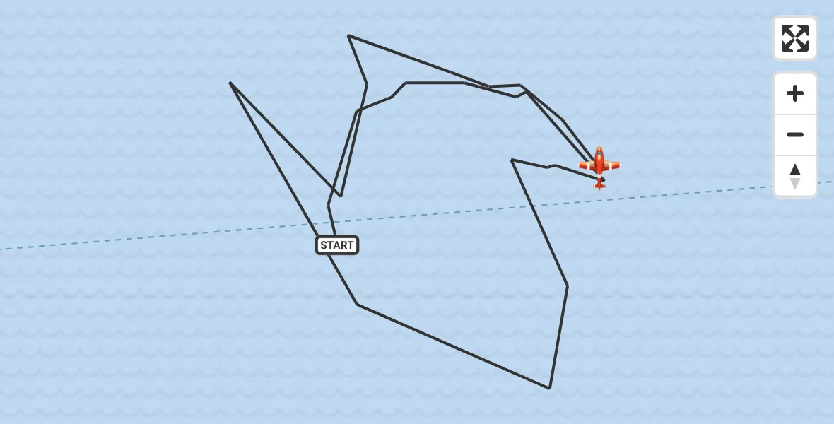 Flight route Coastguard Drone English Channel - English Channel, 24 May 2026, 03:43