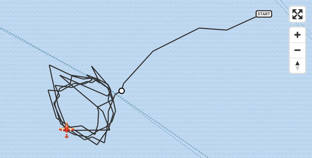 Flight route Coastguard Drone North Sea - English Channel, 24 May 2026, 05:11