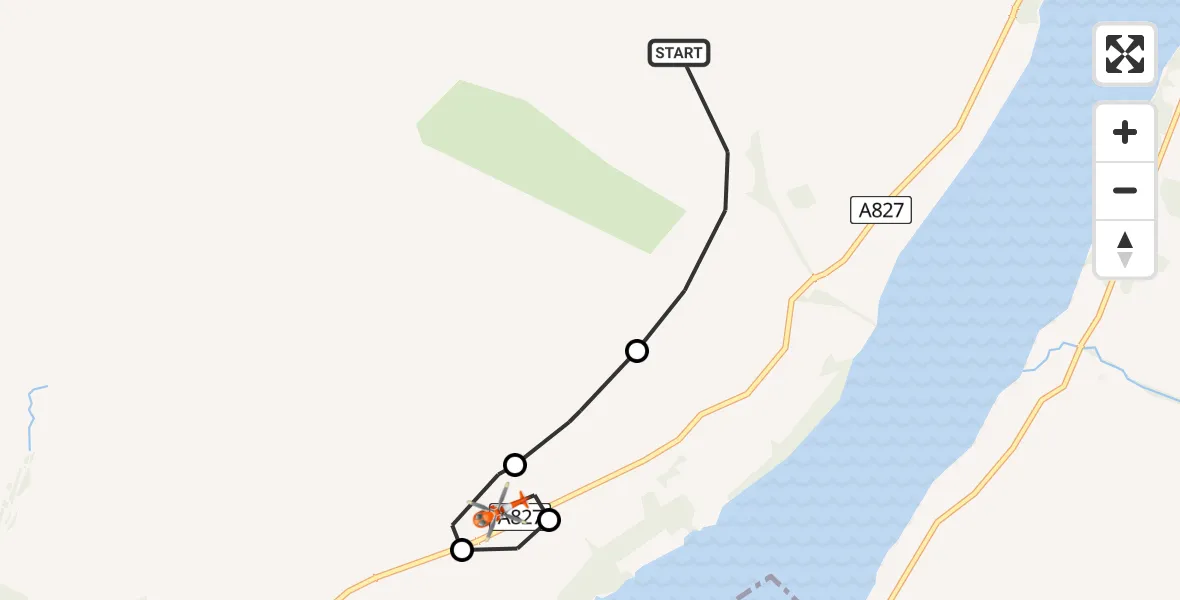 Flight route Coastguard Helicopter Milton - Lawers, 24 May 2026, 13:50
