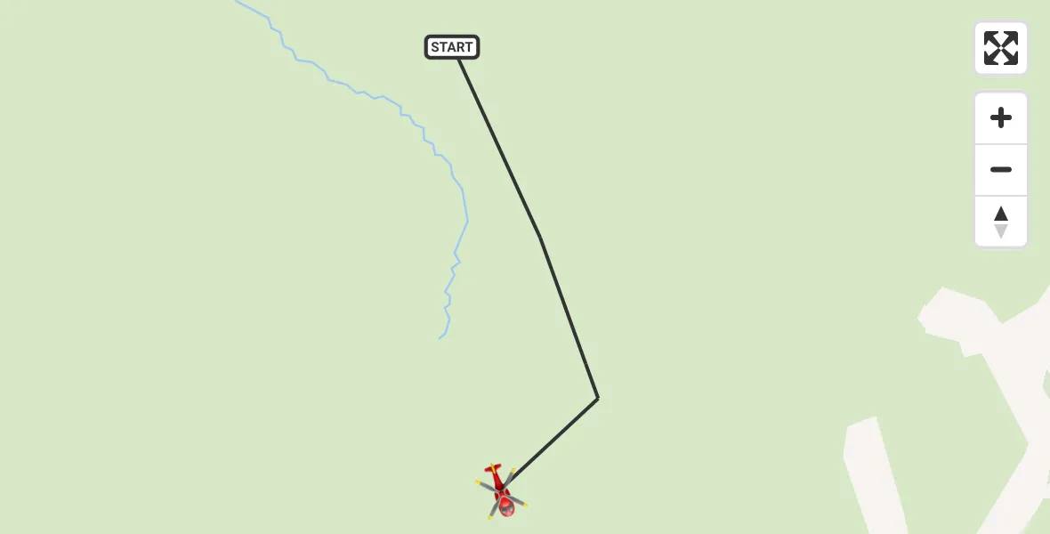 Flight route Air Ambulance Helicopter Orton - Orton, 24 May 2026, 14:44