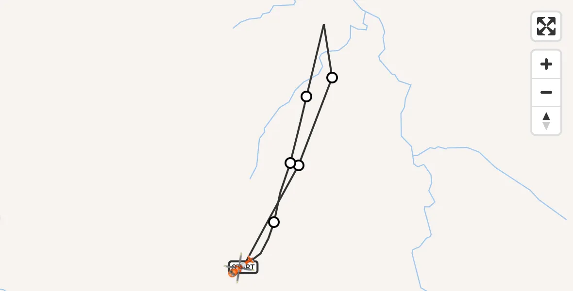 Flight route Coastguard Helicopter Coire a' Bhàisteir - Coire a' Bhàisteir, 25 May 2026, 12:49