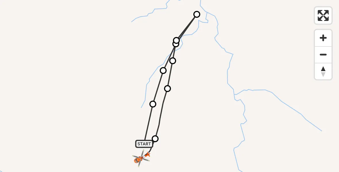 Flight route Coastguard Helicopter Coire a' Bhàisteir - Coire a' Bhàisteir, 25 May 2026, 13:06