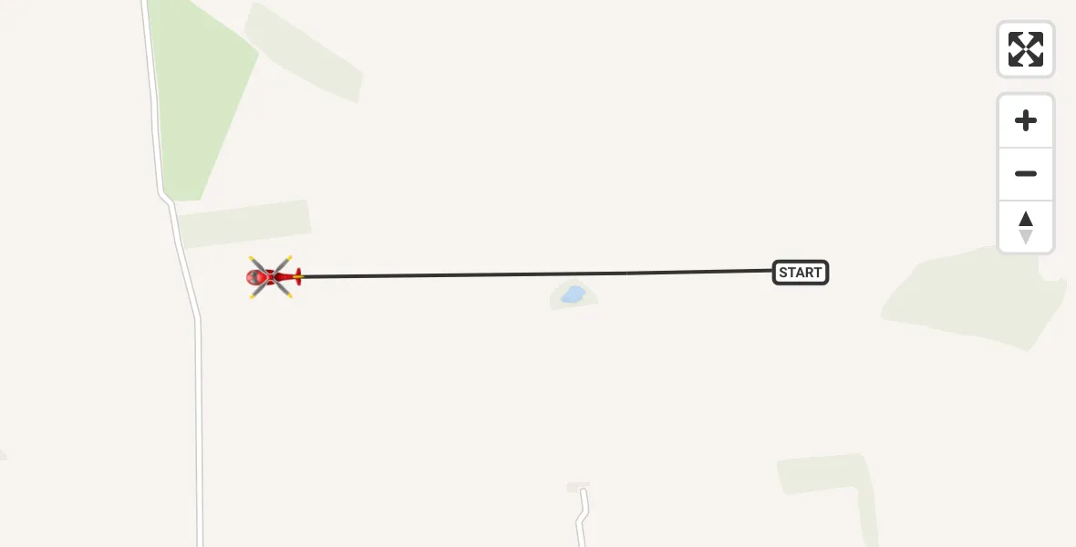 Flight route Air Ambulance Helicopter Necton - Breckland, 25 May 2026, 16:01