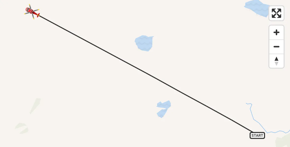 Flight route Air Ambulance Helicopter Highland - Highland, 25 May 2026, 19:41