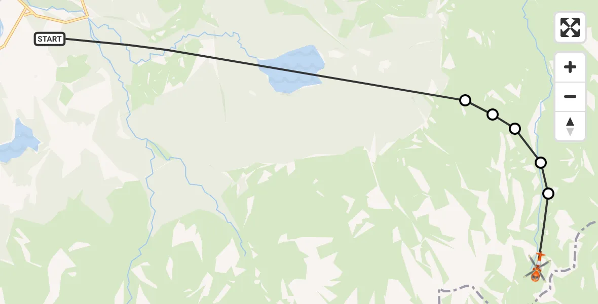 Flight route Coastguard Helicopter Aviemore - Ciste Mhearad, 26 May 2026, 09:18