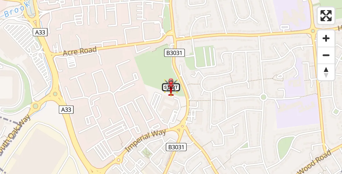 Flight route Air Ambulance Helicopter Reading - Reading, 26 May 2026, 11:13