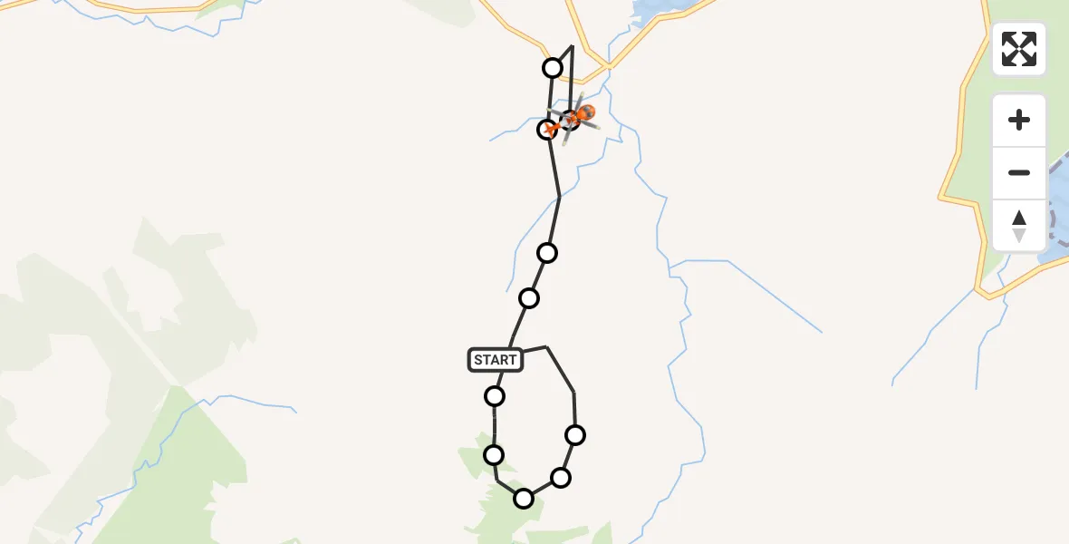Flight route Coastguard Helicopter Coire a' Bhàisteir - Caiplach, 26 May 2026, 14:29