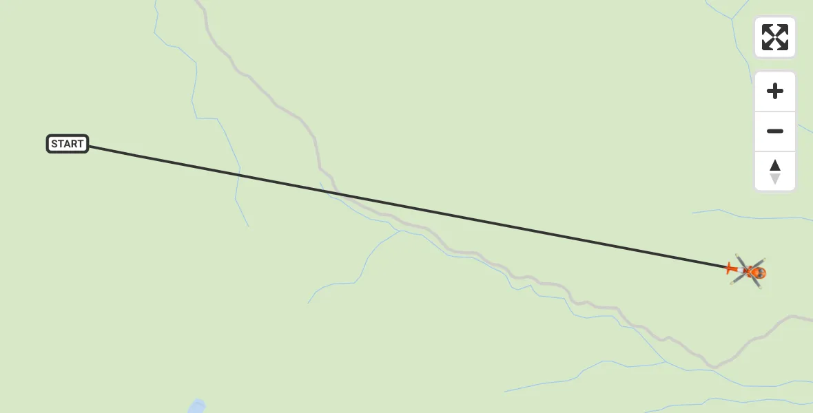 Flight route Coastguard Helicopter Balquhidder - Stirling, 26 May 2026, 17:44