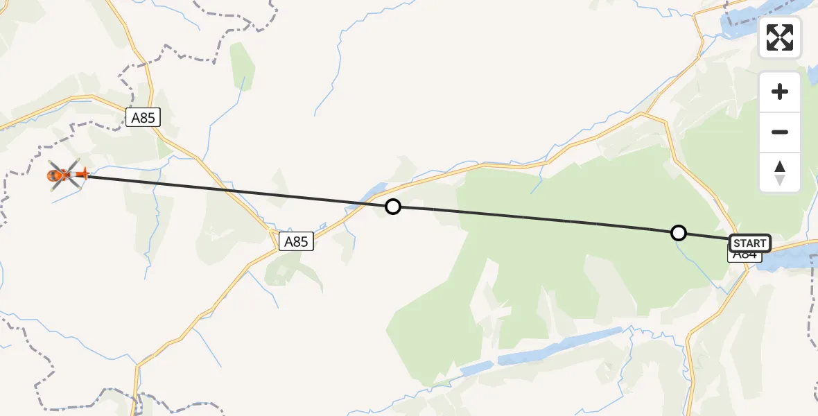 Flight route Coastguard Helicopter Lochearnhead - Coire na Saobhaidhe, 26 May 2026, 17:59