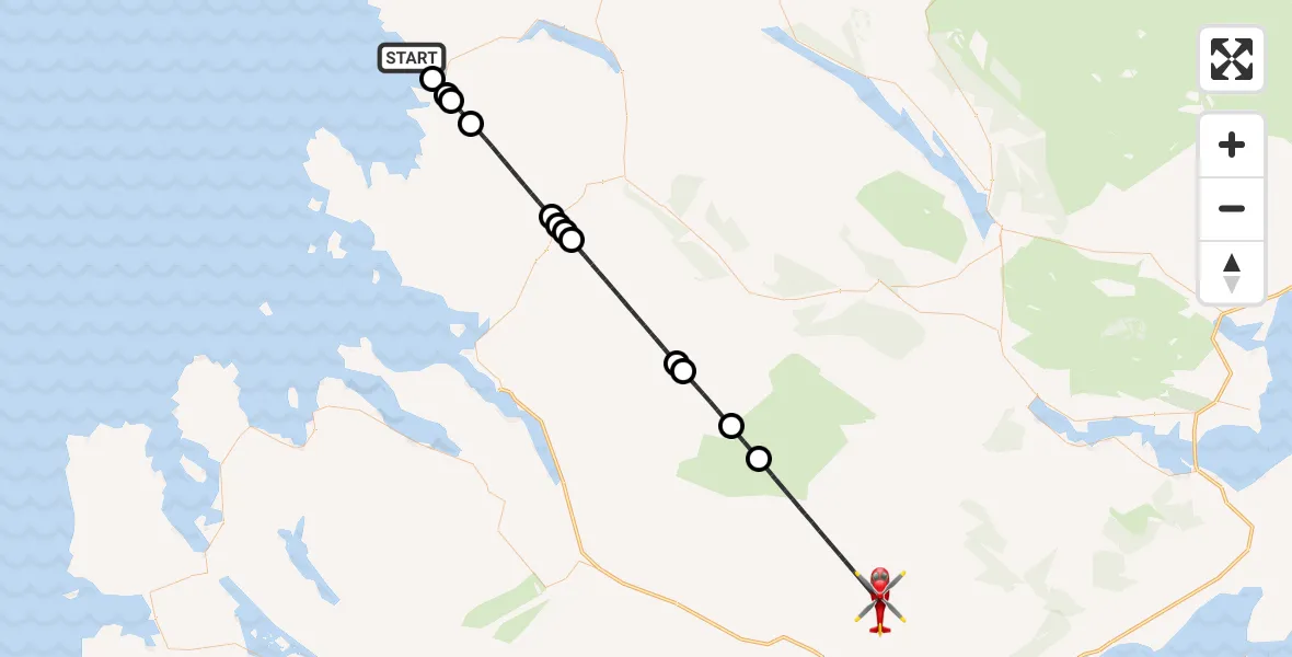 Flight route Air Ambulance Helicopter Achmelvich - Highland, 26 May 2026, 22:20