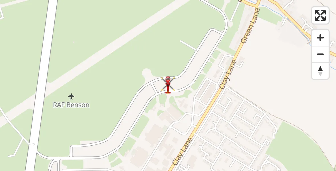 Flight route Air Ambulance Helicopter RAF Benson - RAF Benson, 27 May 2026, 06:12
