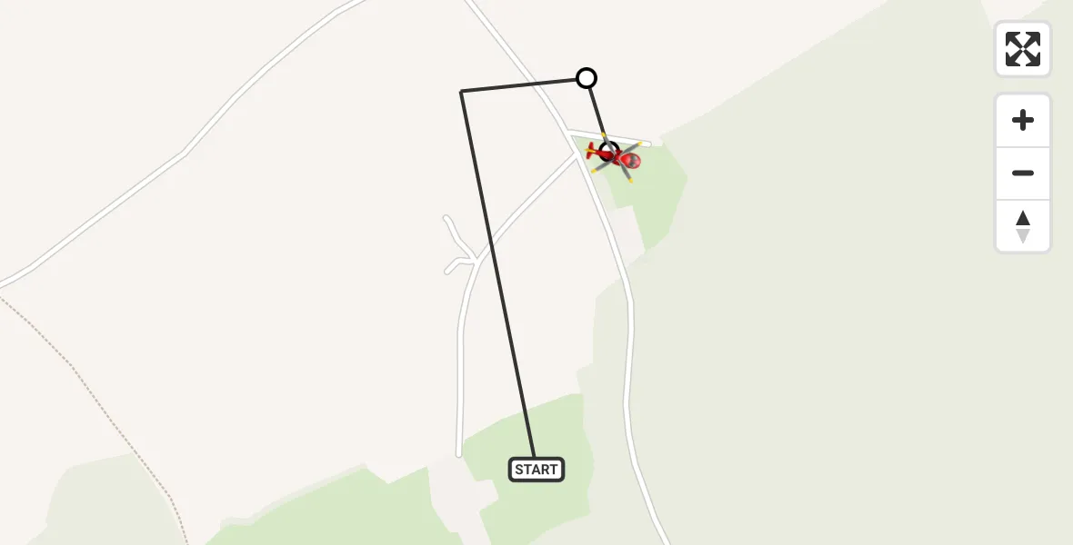 Flight route Air Ambulance Helicopter Aston Rowant - Aston Rowant, 27 May 2026, 10:03