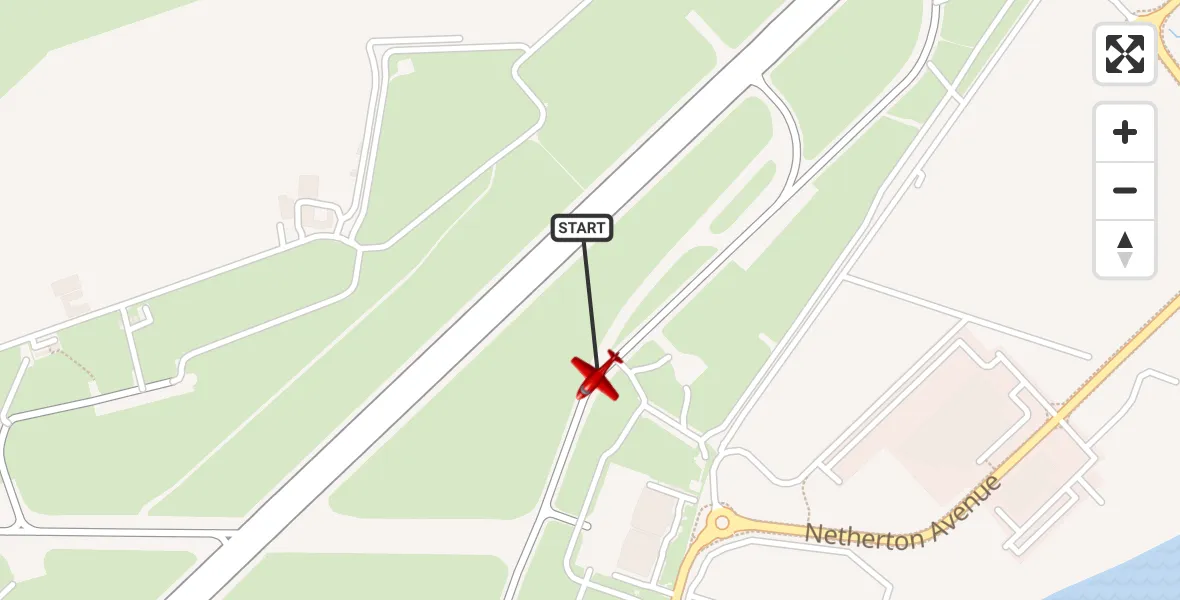 Flight route Air Ambulance Aircraft Glasgow Airport - Glasgow Airport, 27 May 2026, 13:24