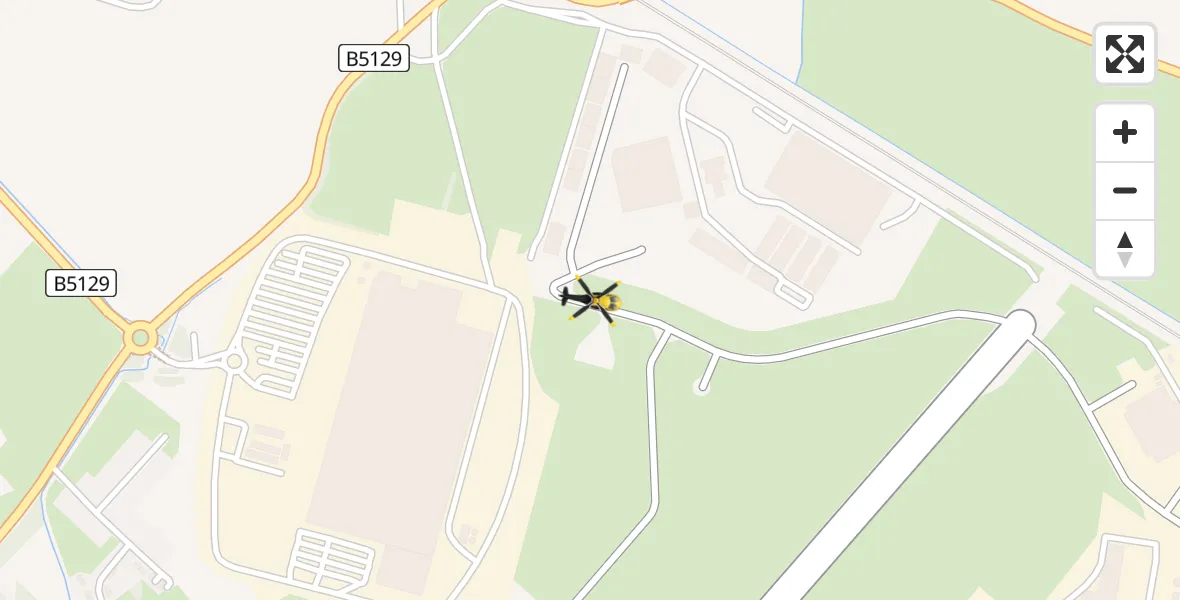 Flight route Police Helicopter Hawarden Airport - Hawarden Airport, 27 May 2026, 13:40