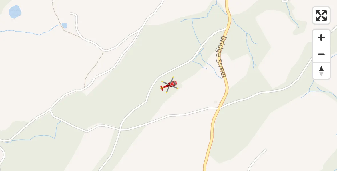 Flight route Air Ambulance Helicopter Myddfai - Myddfai, 27 May 2026, 15:11