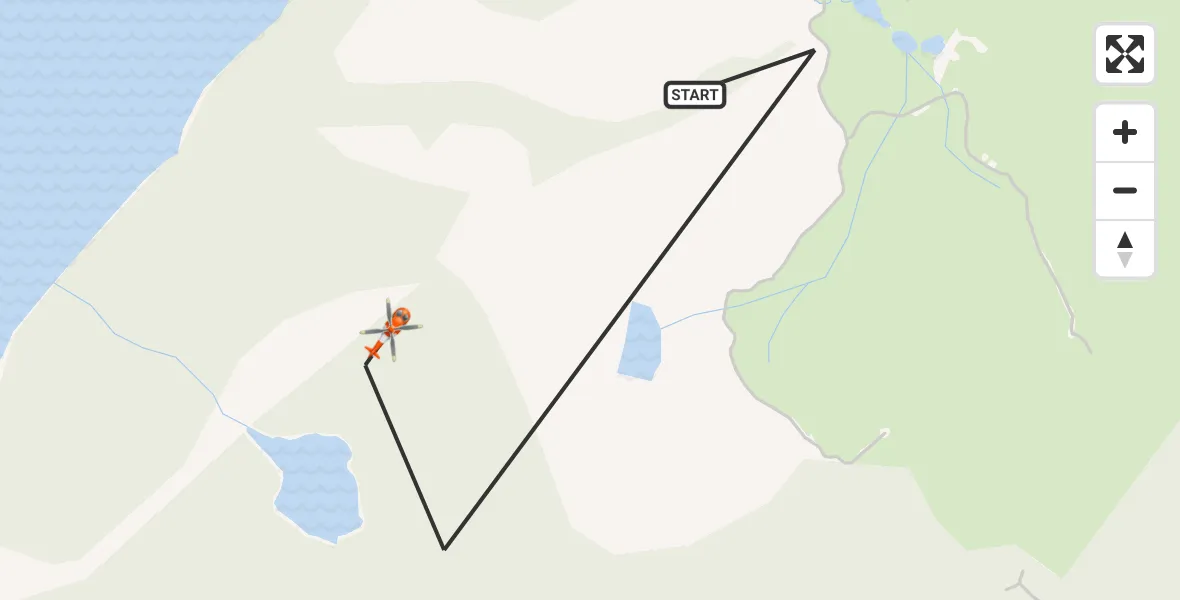 Flight route Coastguard Helicopter Highland - Highland, 27 May 2026, 19:13