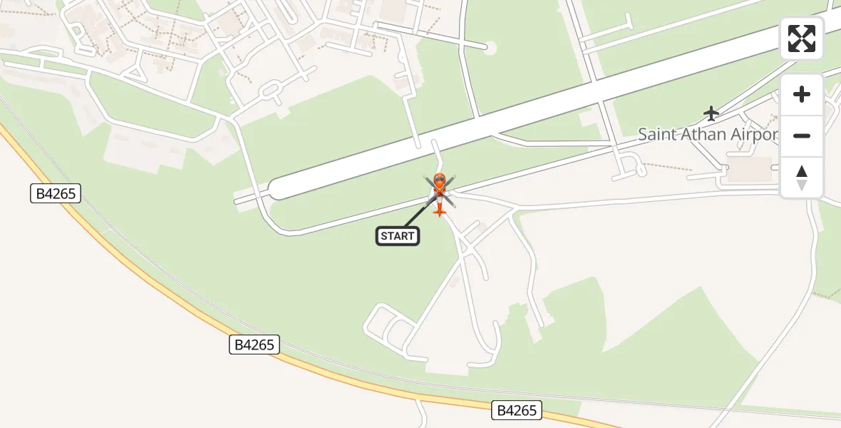 Flight route Coastguard Helicopter MOD St Athan - MOD St Athan, 29 May 2026, 11:24