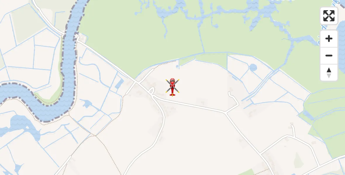 Flight route Air Ambulance Helicopter Surlingham - Surlingham, 29 May 2026, 14:47