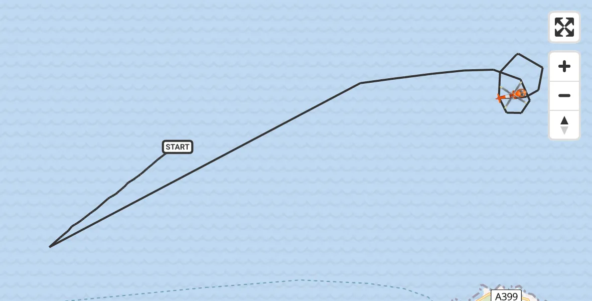 Flight route Coastguard Helicopter Bristol Channel - Bristol Channel, 30 May 2026, 13:36