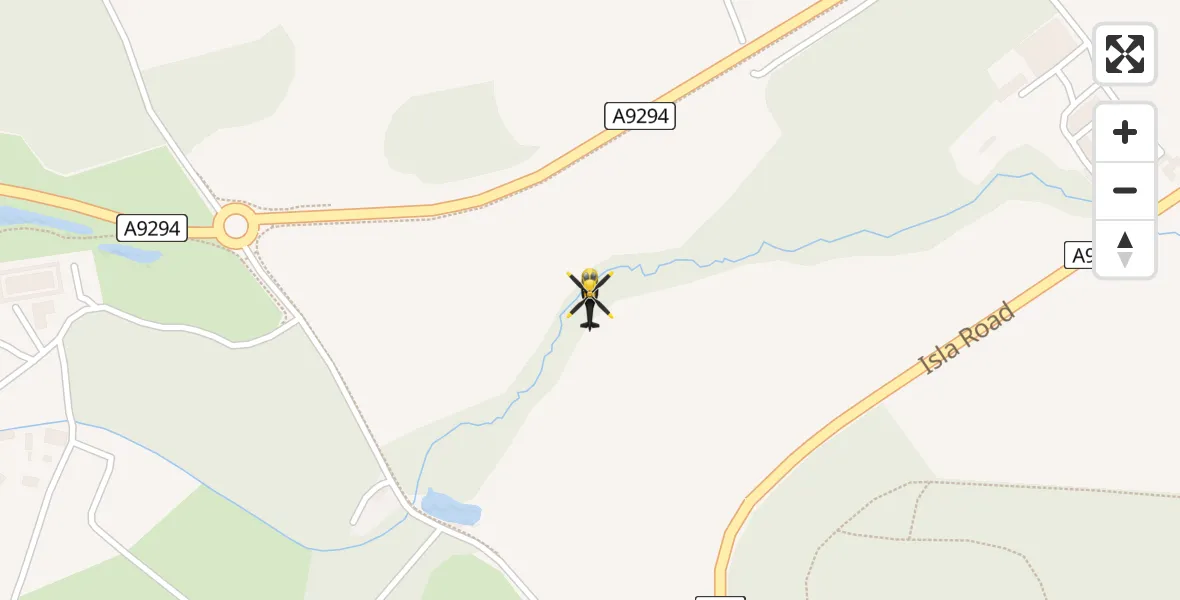 Flight route Police Helicopter Old Scone - Old Scone, 30 May 2026, 13:48