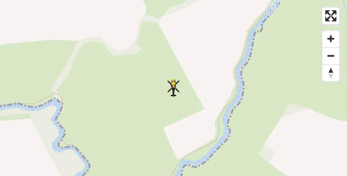 Flight route Police Helicopter Buckland - Buckland, 30 May 2026, 18:36