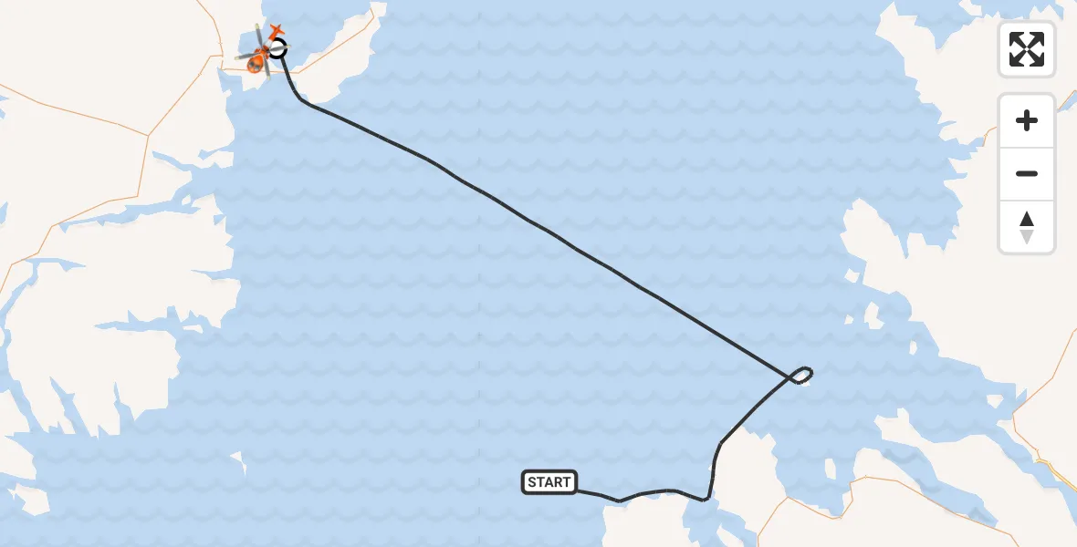 Flight route Coastguard Helicopter Inner Seas - Mealabost, 31 May 2026, 09:55
