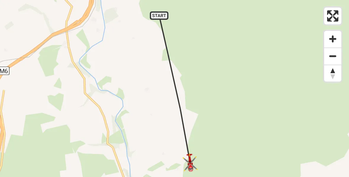 Flight route Air Ambulance Helicopter Sedbergh - Sedbergh, 31 May 2026, 16:07