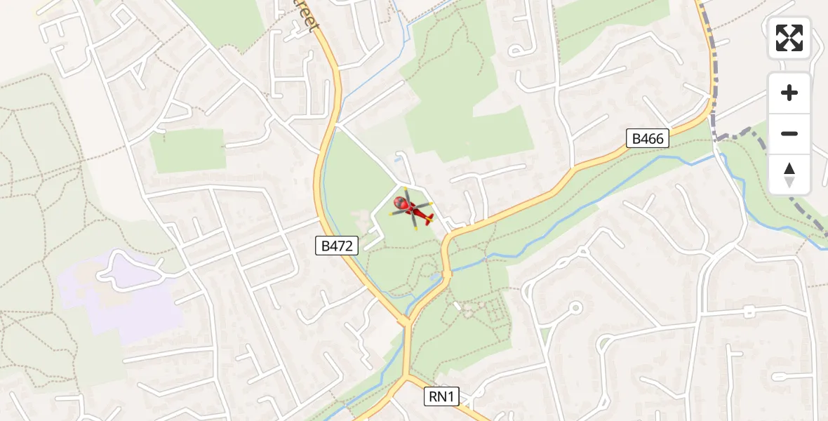 Flight route Air Ambulance Helicopter Hillingdon - Hillingdon, 01 June 2026, 09:51