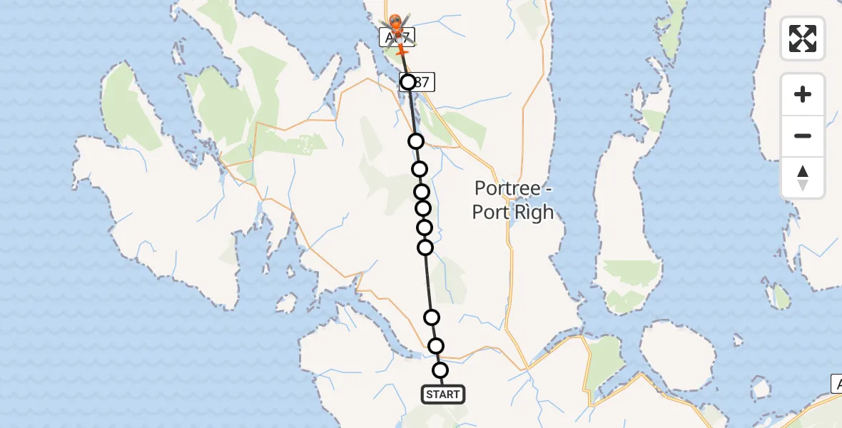 Flight route Coastguard Helicopter Highland - Balmeanach - Am Baile Meadhanach, 02 June 2026, 15:27