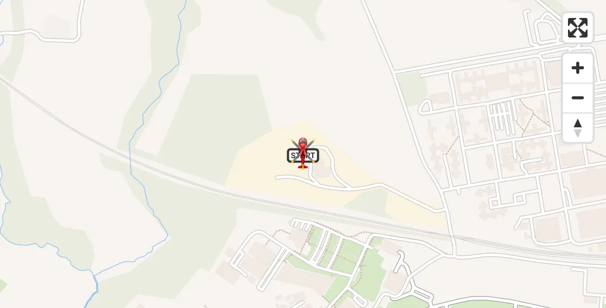 Flight route Air Ambulance Helicopter RAF Cosford - Tong, 03 June 2026, 06:55