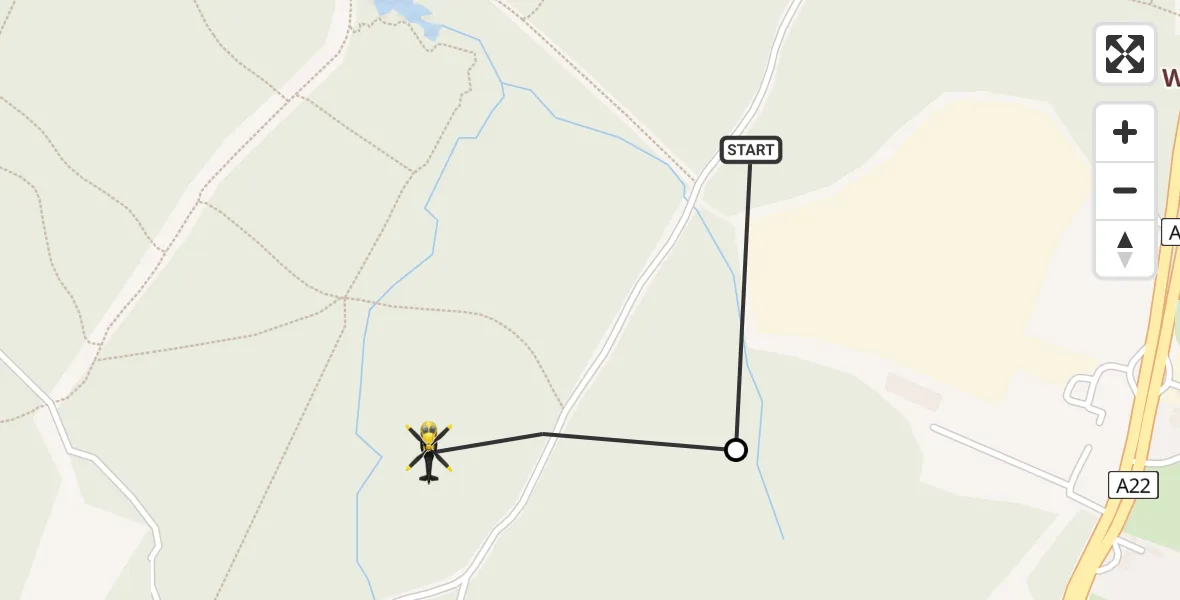 Flight route Police Helicopter Hailsham - Arlington, 03 June 2026, 23:45