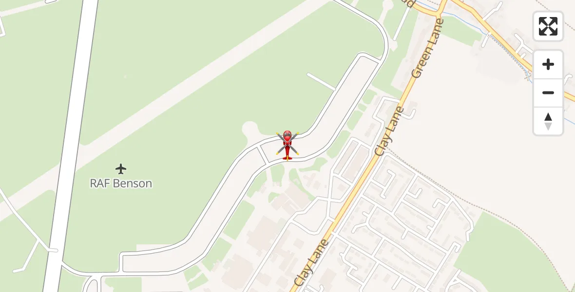 Flight route Air Ambulance Helicopter RAF Benson - RAF Benson, 04 June 2026, 07:10