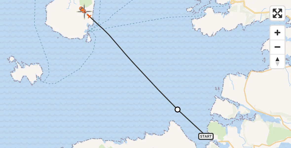 Flight route Coastguard Helicopter Ardtoe - Inner Seas, 04 June 2026, 10:45
