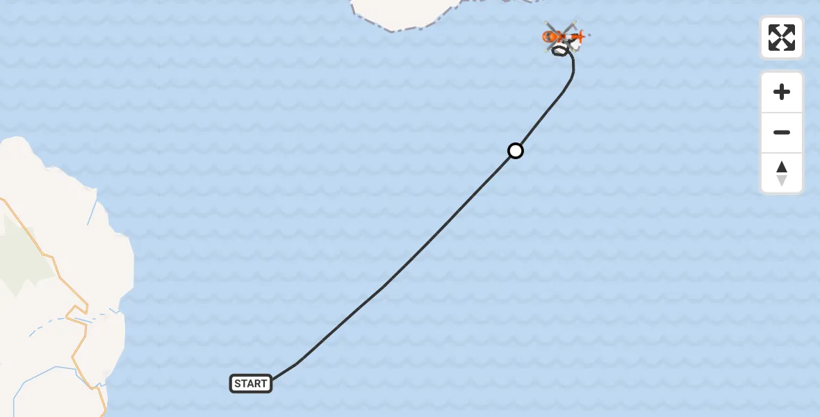 Flight route Coastguard Helicopter Irish Sea - Inner Seas, 04 June 2026, 13:53