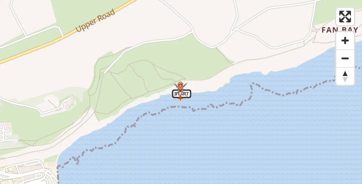 Flight route Coastguard Helicopter Dover - Dover, 04 June 2026, 14:41