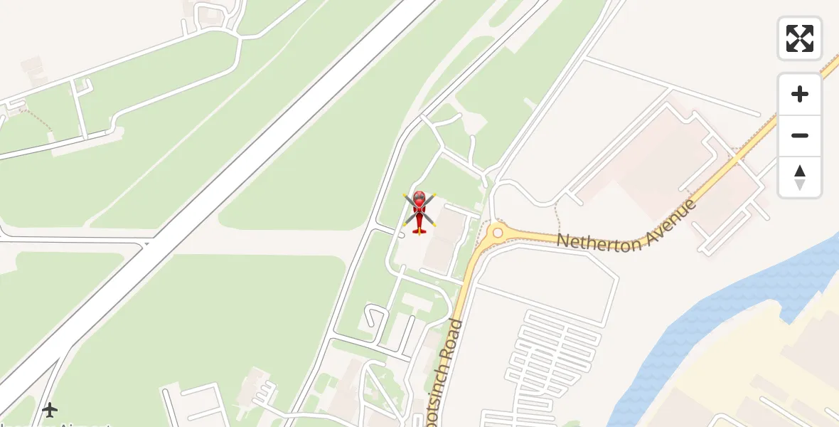 Flight route Air Ambulance Helicopter Glasgow Airport - Glasgow Airport, 04 June 2026, 16:23