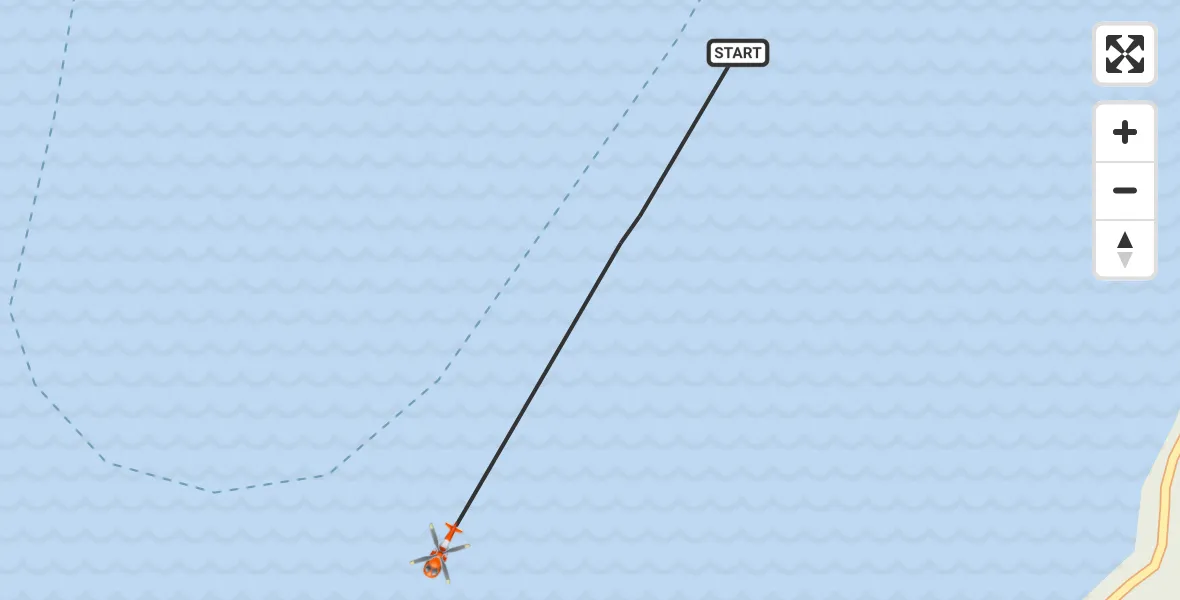Flight route Coastguard Helicopter Loch Ness - Loch Ness, 04 June 2026, 17:10