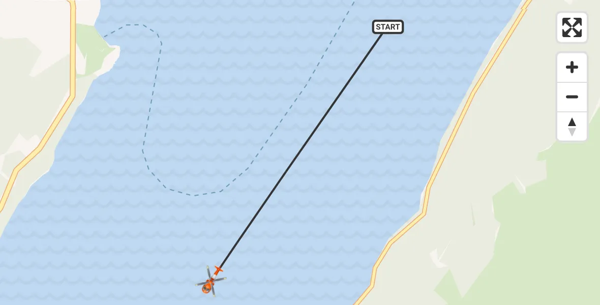 Flight route Coastguard Helicopter Loch Ness - Loch Ness, 04 June 2026, 17:52