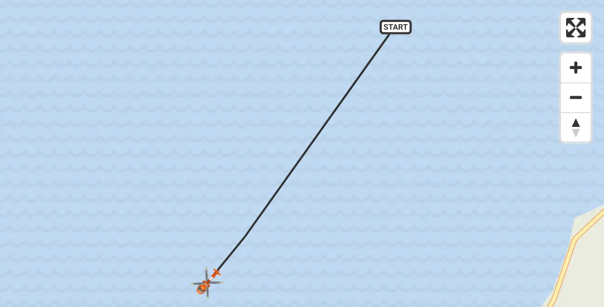 Flight route Coastguard Helicopter Loch Ness - Loch Ness, 04 June 2026, 18:06