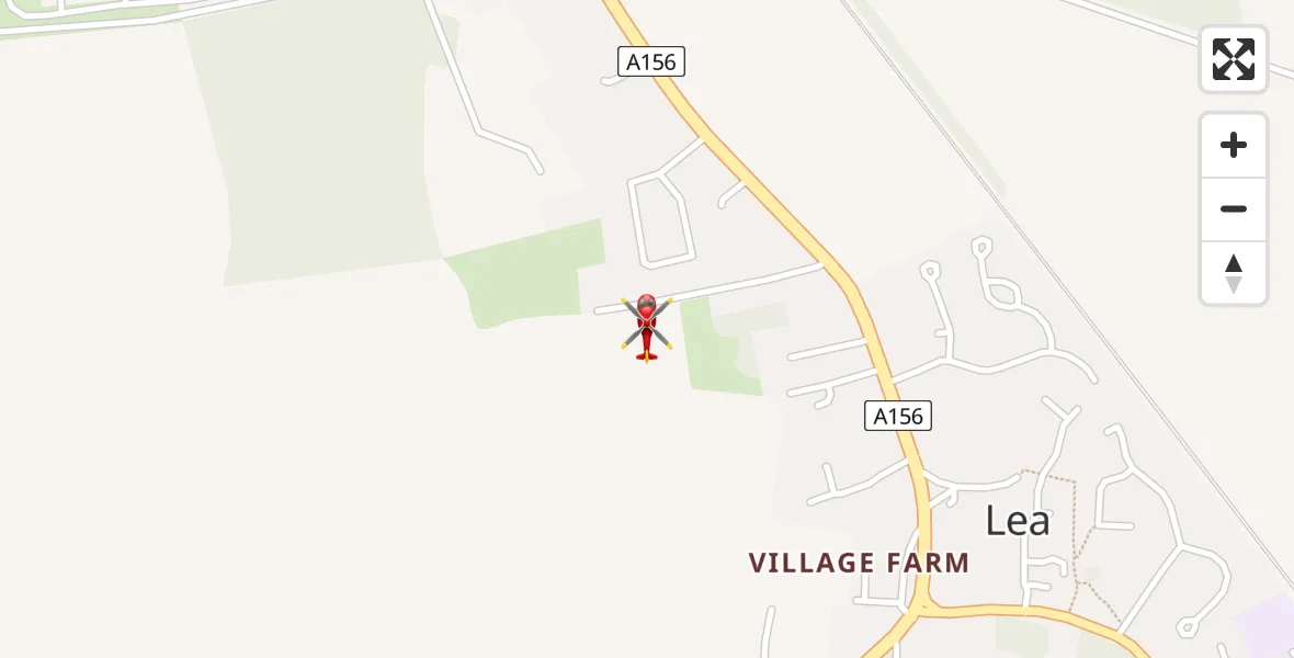 Flight route Air Ambulance Helicopter Lea - Lea, 04 June 2026, 19:08