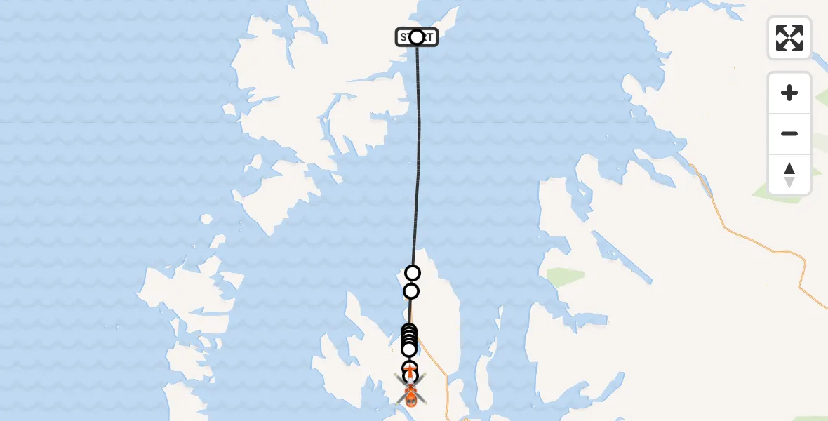 Flight route Coastguard Helicopter Tolm - Struan - An Sruthan, 06 June 2026, 05:39