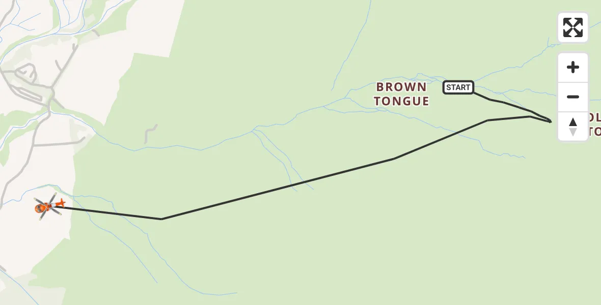 Flight route Coastguard Helicopter Wasdale - Wasdale, 06 June 2026, 13:00