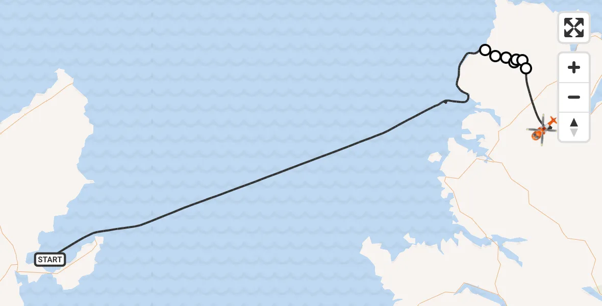 Flight route Coastguard Helicopter Inner Seas - Highland, 06 June 2026, 13:01