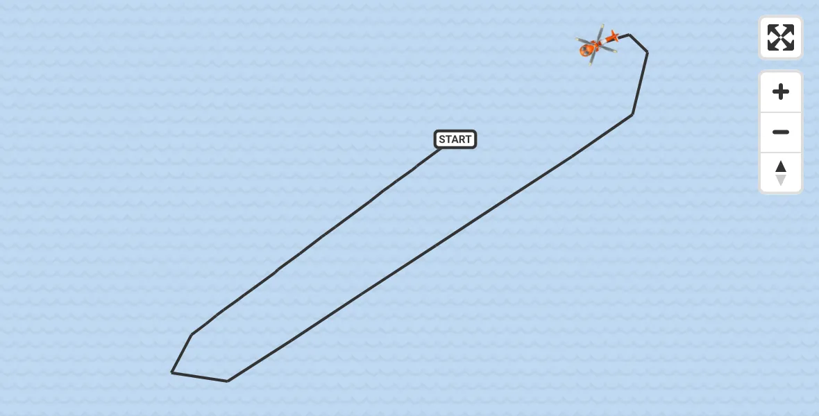 Flight route Coastguard Helicopter North Sea - North Sea, 07 June 2026, 08:59